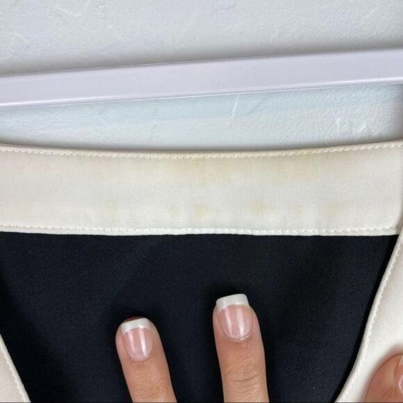 Cameo Fire Start Floral Dress with Contrast Trim‎ Faux Wrap Women's Size Small - Picture 8 of 10